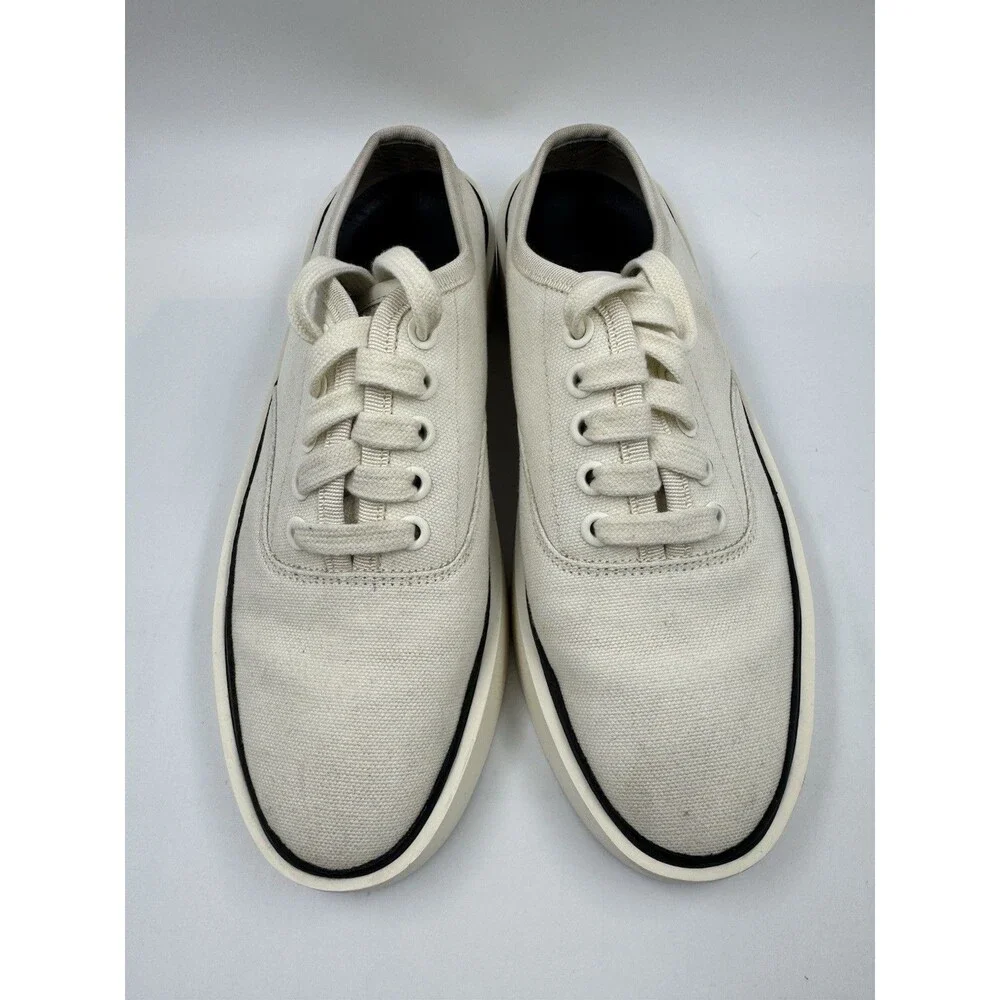 FEAR OF GOD 101 BACKLESS OFF WHITE CANVAS TRAINERS SNEAKERS EU 38 7US